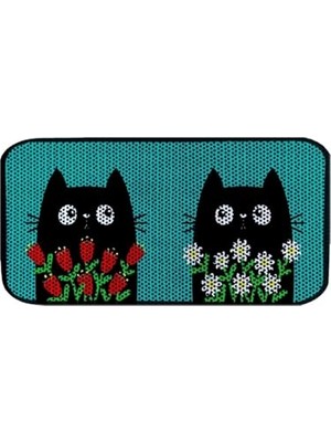 Die Grup Aktunç Elekli Tuvalet Desenli Önü Kedi Kumu Paspası 60X120 cm Desen 7