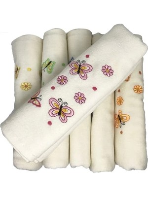 Bulteks Nakışlı Kadife Desen 5 Havlu 30X50
