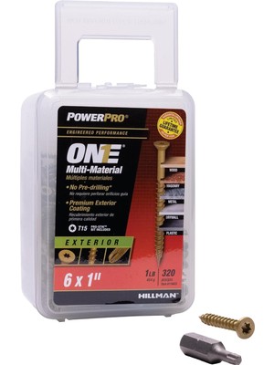 Happy Trend Pro Bir Düz Başlı Bronz Dış Çok Malzemeli Vidalar (# 6 x 1 Inç) - 0,5 kg Kutu