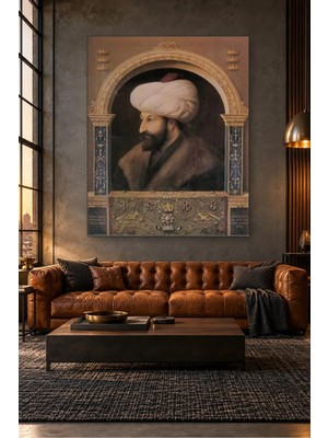 Fida Zonaro Fatih Sultan Mehmet Portresi Canvas Tablo