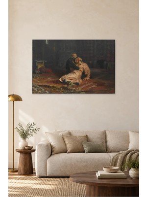 Fida Repin Çar Ivan ve Oğlu Canvas Tablo