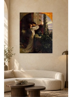 Fida Dicksee Balkonda Romeo ve Juliet Canvas Tablo