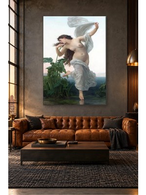 Fida Bouguereau Şafak Tüllü Kadın Figürü Canvas Tablo