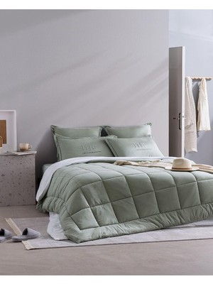Str Store Bobigny Tek Kişilik Supersoft Comforter Set, Mint Yeşili, 160 x 220