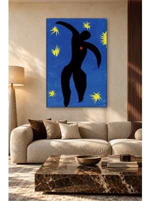 Fida Henri Matisse Mavi Fonda Ikarus Canvas Tablo