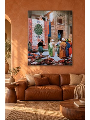 Fida Gerome Halı Tüccarı Canvas Tablo