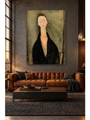 Fida Modigliani Uzun Boyunlu Lunia Czechowska Canvas Tablo