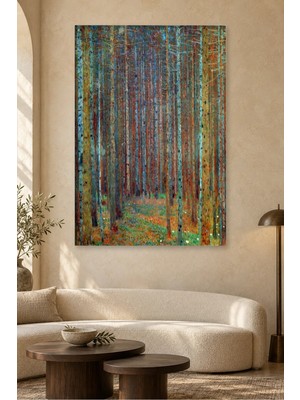 Fida Klimt Sık Çam Ormanı Canvas Tablo