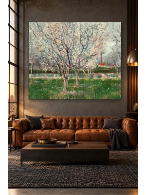 Fida Van Gogh Çiçek Açmış Meyve Bahçesi Canvas Tablo