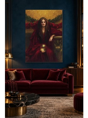 Fida Dagnan Bouveret Kırmızı Pelerinli Kimera Canvas Tablo
