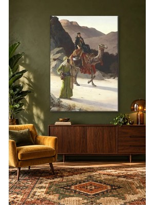 Fida Rudolph Ernst Çöl Geçidinde Deveyle Yolculuk Canvas Tablo