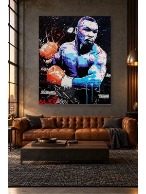 Fida Boya Sıçramalı Pop Art Boksör Canvas Tablo