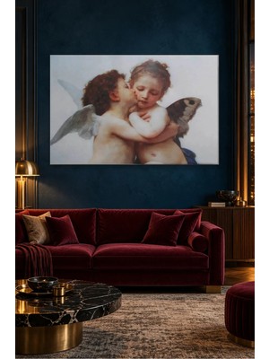 Fida Bouguereau Meleklerin Ilk Öpücüğü Canvas Tablo