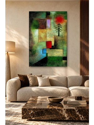 Fida Paul Klee Küçük Köknar Ağacı Resmi Canvas Tablo