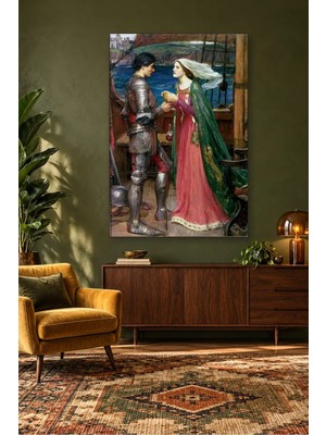 Fida Waterhouse Gemide Tristan ve Isolde Canvas Tablo