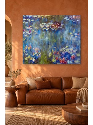 Fida Monet Nilüferli Gölet Canvas Tablo