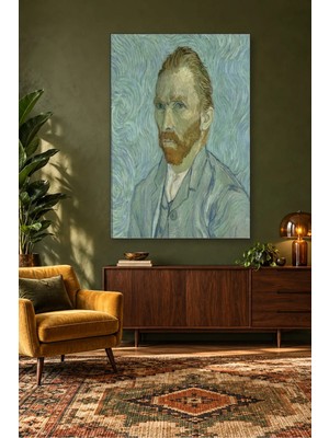Fida Van Gogh Mavi Girdaplı Otoportre Canvas Tablo