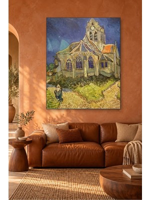 Fida Van Gogh Auvers Kilisesi Canvas Tablo