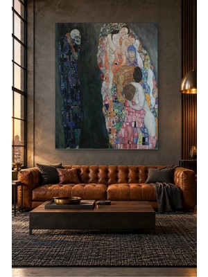 Fida Klimt Ölüm ve Yaşam Canvas Tablo