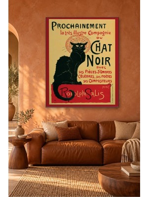 Fida Steinlen Le Chat Noir Afişi Canvas Tablo