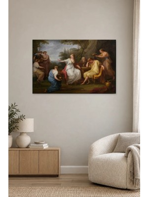 Fida Angelica Kauffman Kederli Telemakhos Canvas Tablo