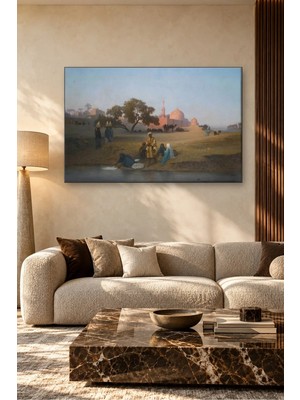 Fida Frere Nil Kıyısında Çamaşır Yıkayanlar Canvas Tablo