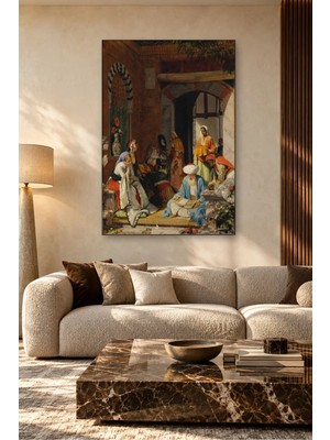 Fida John Frederick Lewis Avluda Dua Okuyan Derviş Canvas Tablo