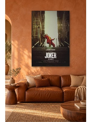 Fida Merdivenlerde Dans Eden Joker Film Afişi Canvas Tablo