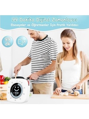 Çelik Ticaret Npo NPT26XB Mutfak,ders,yemek Için 99:59DK Dijital Alarm Kronometre,pomodoro Öğrenci Motivasyon Saat