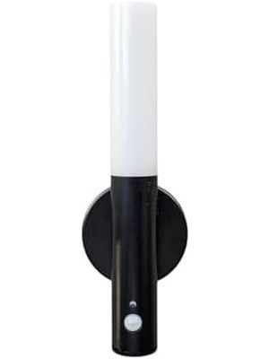 Çelik Ticaret Kumru Şarjlı Sensörlü LED Aplik,, Kablosuz Hareket Sensörlü Duvar Lambası, 3200K Günışığı, USB Şarjlı, Mıknatıslı Yapışkanlı Gece Lambası (Siyah)