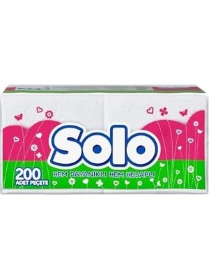 Çelik Ticaret Prime Solo Peçete 200'LÜ