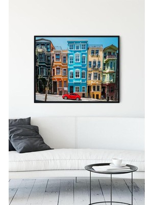 Çelik Ticaret (PSTER13684) Balat Manzara Çerçeveli Tablo (21X30CM)