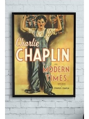 Çelik Ticaret (PSTER13738) Modern Times - Asri Zamanlar Film Afişi Çerçeveli Tablo 3 (30 x 40CM)