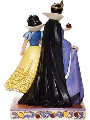 Çelik Ticaret Jim Shore Traditions Pamuk Prenses & Kötü Kraliçe Figürü 8008067, 21 Cm, Çok Renkli