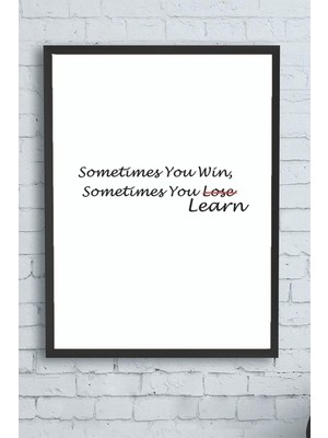 Çelik Ticaret (PSTER12475) Win - Learn Girişimcilik Çerçeveli Tablo (50X70CM)