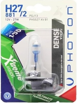 Çelik Ticaret Photon Ampul H27/2 12V 27W Xtreme Vision +%150 Fazla Işık (Tekli Blister) Pht PH5527 Xv B1