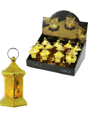 Str Store 12 Adet Orta Altıgen Kubbe Ramazan LED Işık
