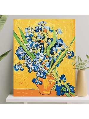 Çelik Ticaret Hobi Sanat Sayılarla Boyama Tuval Seti Fırça Boya Dahil (Çıtalı) 40X50 cm - Süsen