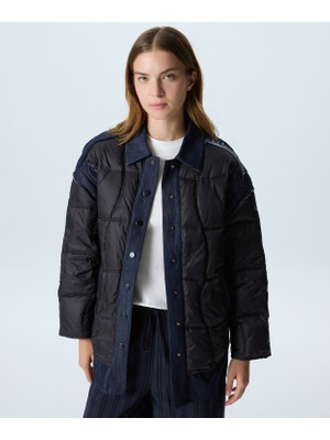 Twist Denim Mıx Kapitone Mont