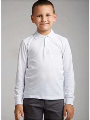 Bluemoor Kız Çocuk Çocuk Polo Yaka Okul T-Shirt