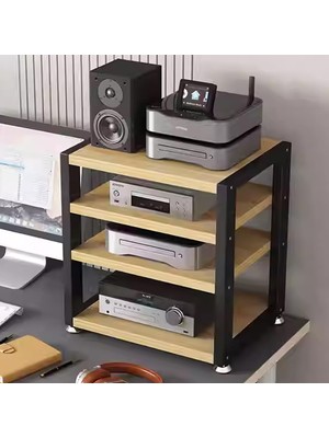 Tr Raf Kayıt Standı, Kayıt Oyuncular ve Hifi Amplifikatörleri Için 4 Katmanlı Ses Rafı Stand�