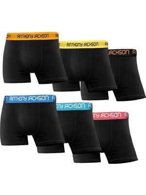 Likralı 6'li Kutu Premium Erkek Boxer Color
