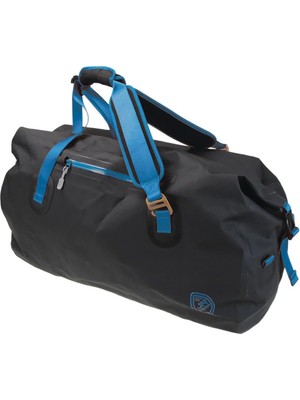 Tr Roll Top Vinyl Duffel Su Geçirmez Spor Çanta 100 Litre-Siyah-Mavi