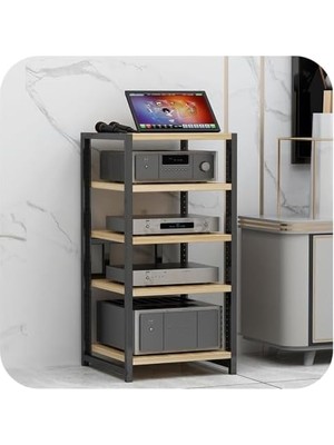 Tr 5 Raflı Hifi Dolabı, Profesyonel Ses Desteği, Av Medya Cihazları Için Tutucu, Yüksekliği A