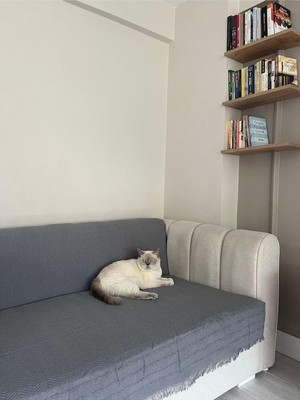 Koltuk Örtüsü Balıksırtı Gri 175 x 210