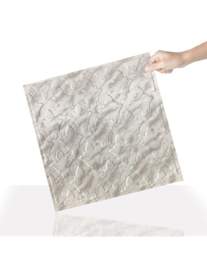 3 Boyutlu Duvar Paneli Kabartmalı Salon Desenli Pvc 41X41 Cm/ 6 Adet /1 M²