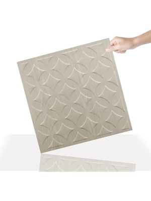 3 Boyutlu Duvar Paneli Kabartmalı Retro Desenli Pvc 41X41 Cm/ 6 Adet /1 M²