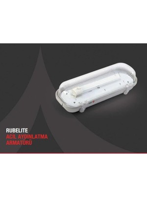 Arsel Rubelite AE-0211 Acil Aydınlatma Armatürü Sürekli ve Kesintisinde 60 Dak. Yanan 11 Watt
