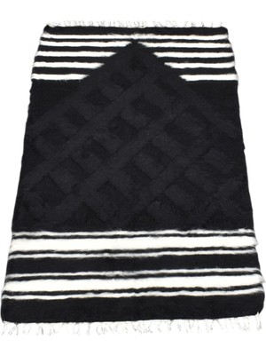 Zehra Abla Halı Yeni El Dokuma Namazlık Seccade Yün Tiftik Siirt Battaniyesi Kilim 7608