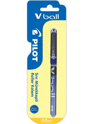 Pilot V-Ball 0.5 Sıvı Mürekkepli Roller Kalem Mavi 2 Adet